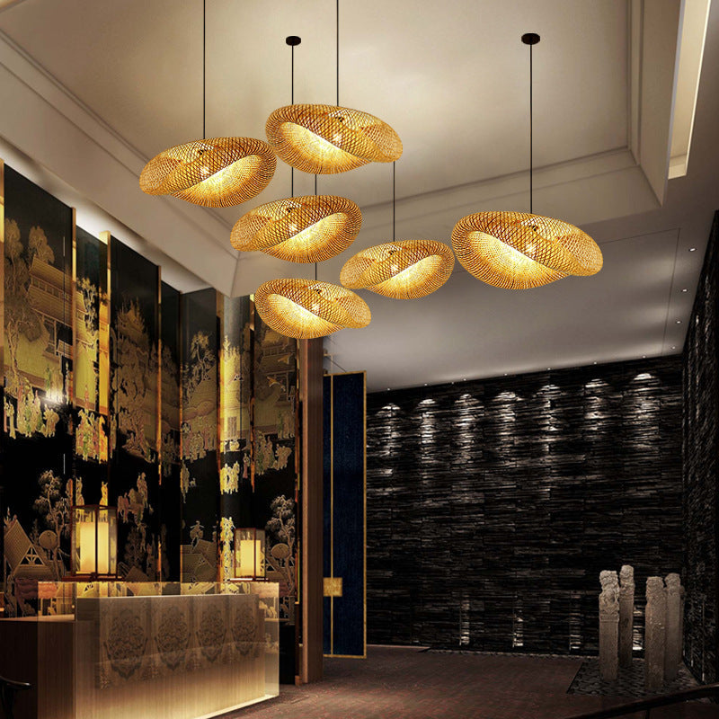 Suspension Élégante en Rotin Tissé – Design Naturel Chic 1