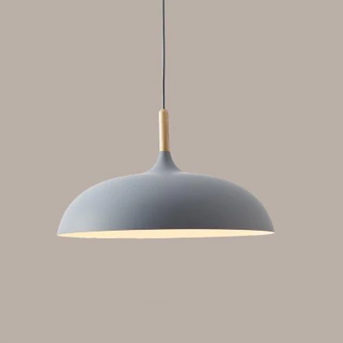 Suspensions Élégantes en Bois et Métal – Design Rétro Pastel 10
