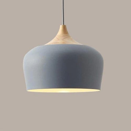 Suspensions Élégantes en Bois et Métal – Design Rétro Pastel 13