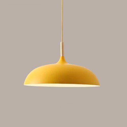 Suspensions Élégantes en Bois et Métal – Design Rétro Pastel 6