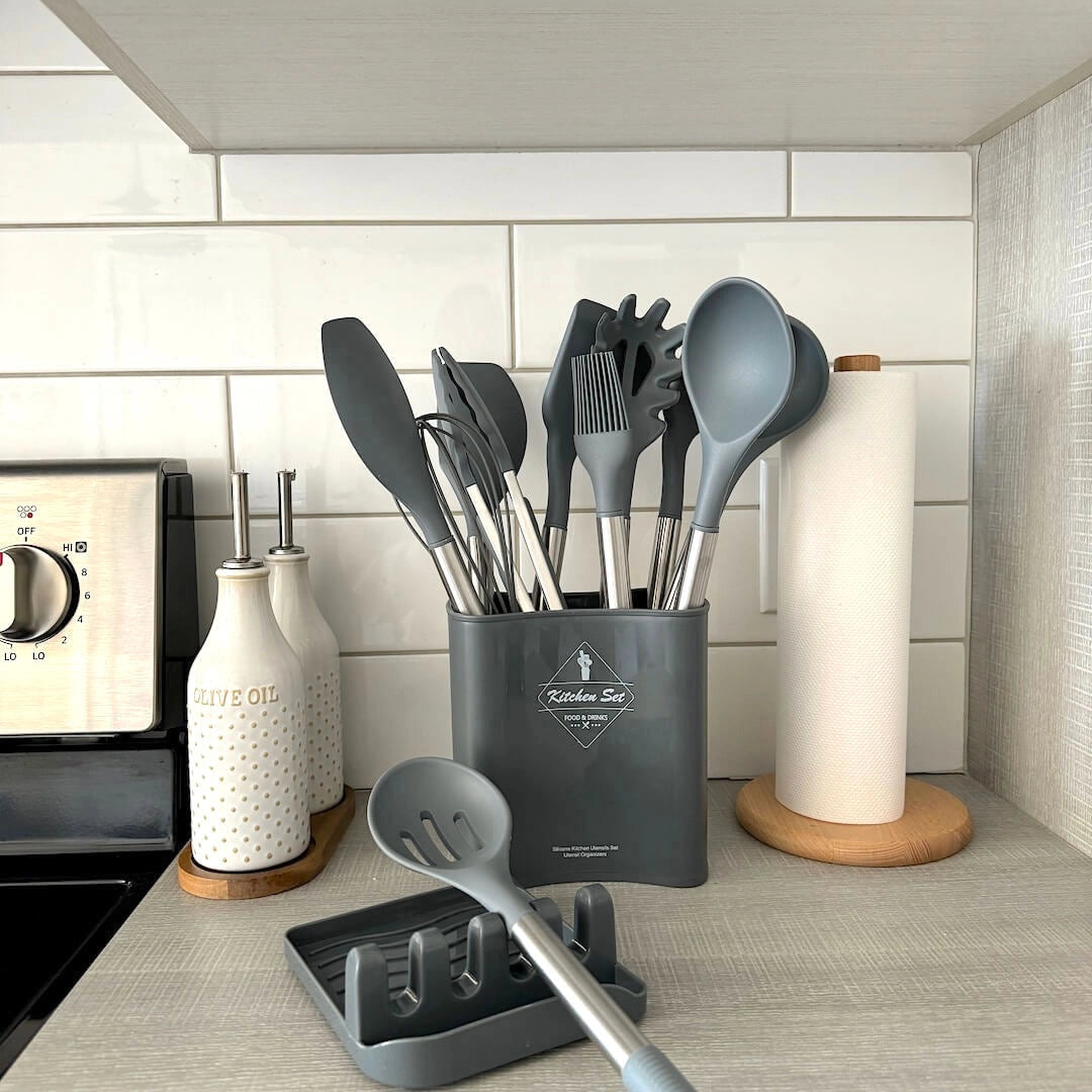 Silicone Kitchen Utensil Set, 12 Pieces