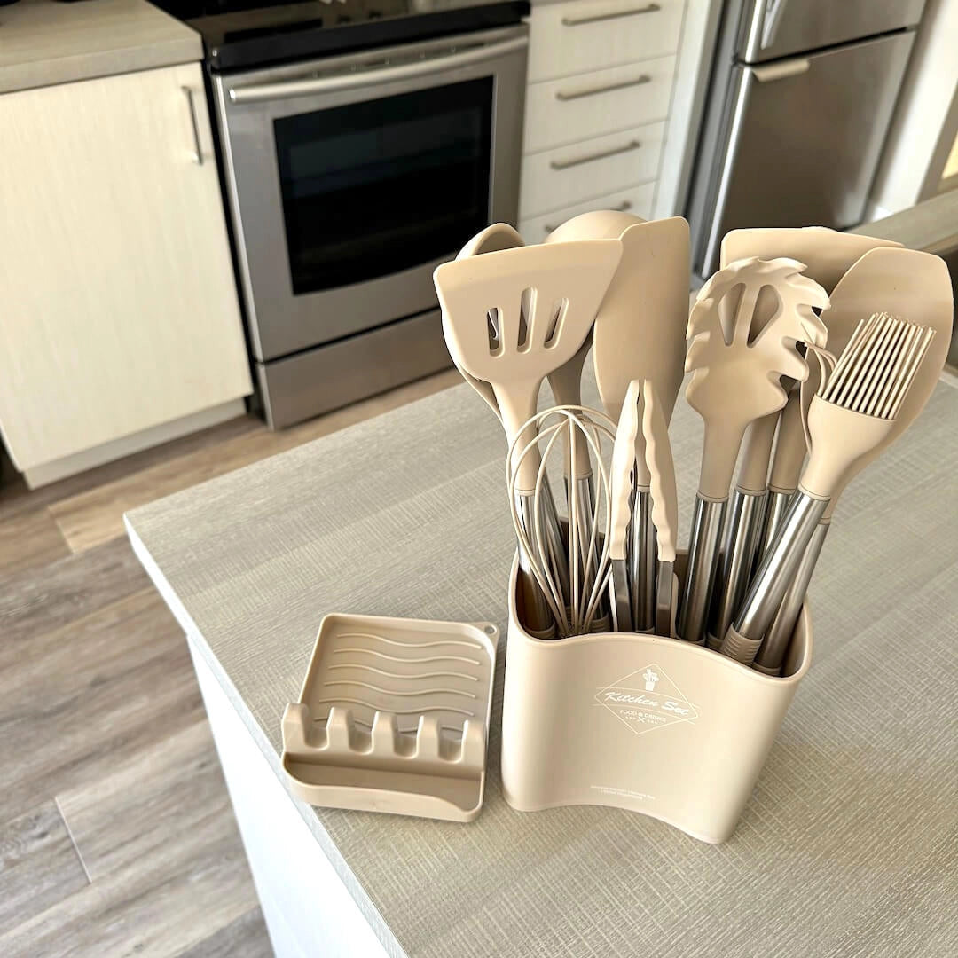 Silicone Kitchen Utensil Set, 12 Pieces