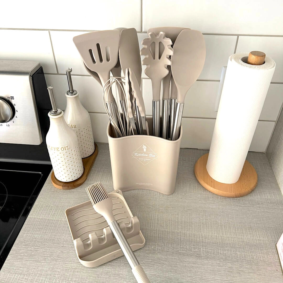 Silicone Kitchen Utensil Set, 12 Pieces