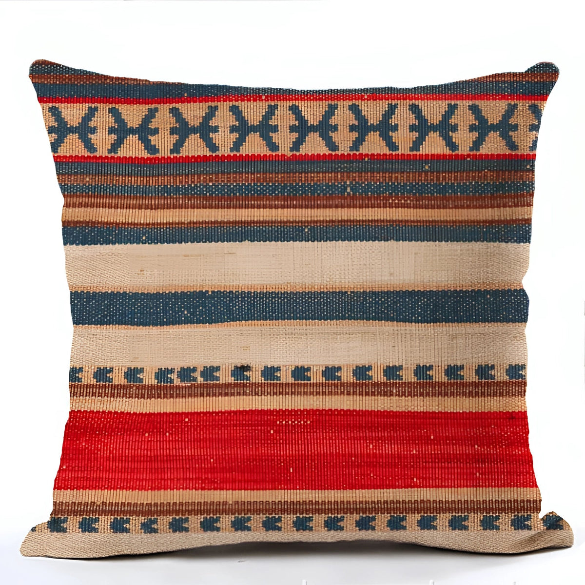 Kilim Linen Cushion Cover, Bohemian Style