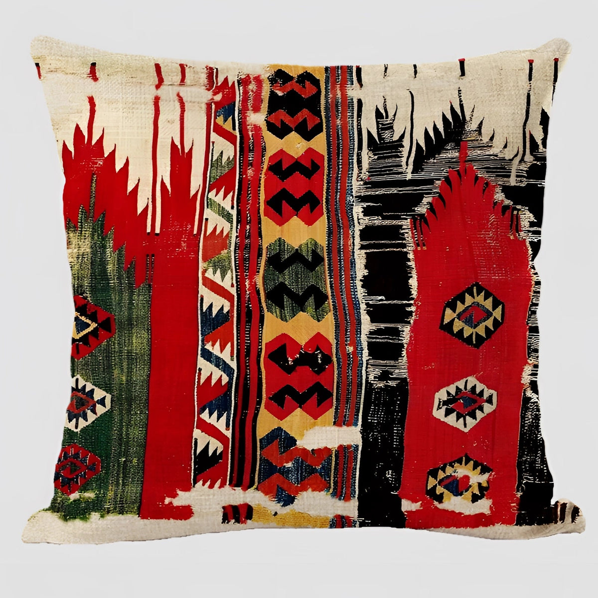 Kilim Linen Cushion Cover, Bohemian Style