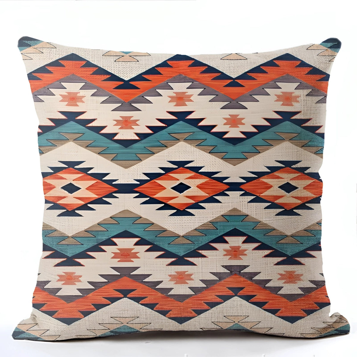 Kilim Linen Cushion Cover, Bohemian Style