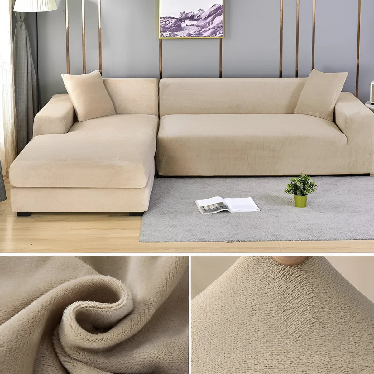 Housse de canapé extensible, de 1 à 4 places