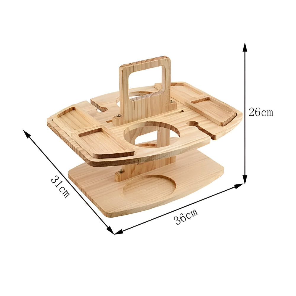 Table de Pique-Nique Bois avec Compartiments Intégrés | Élégance et Praticité pour Vos Moments de Détente en Plein Air 7