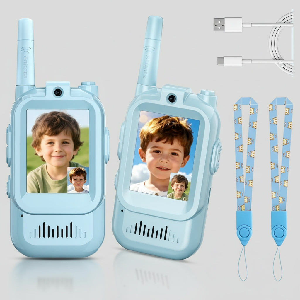 Talkies Walkies Vidéo : Élégance Naturelle en Lumière – Design Amusant 0
