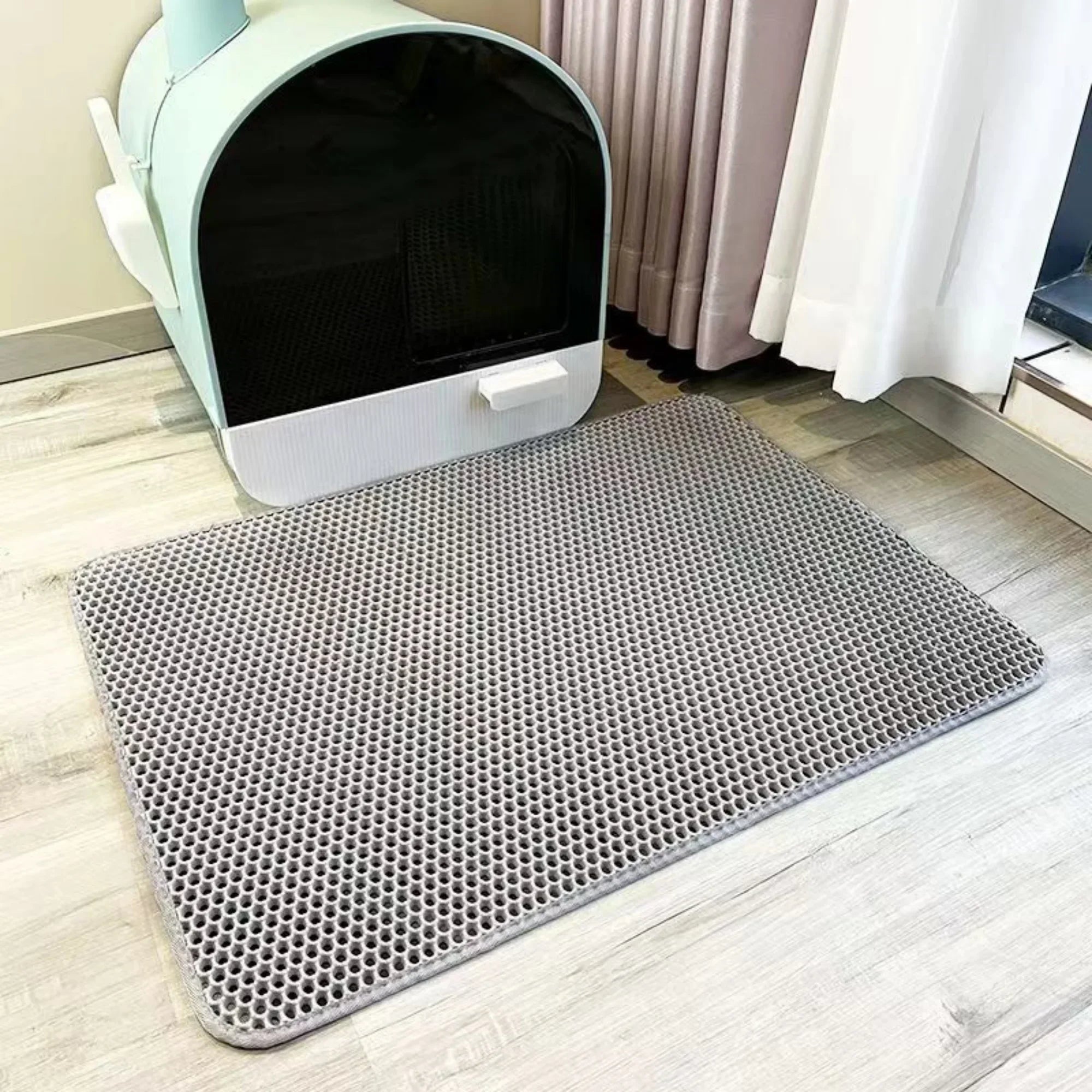 Tapis Litière Chat Ultra-Shield en Mousse EVA | Protection Imperméable et Design Élégant pour un Intérieur Propre 2