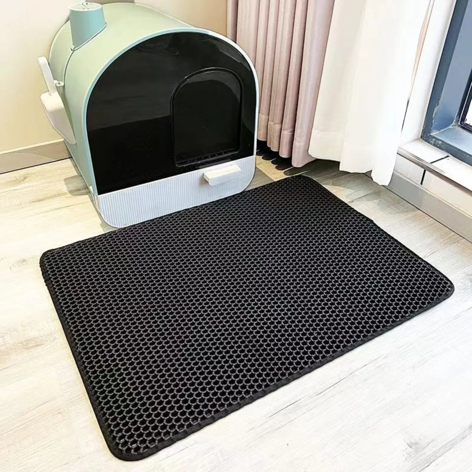Tapis Litière Chat Ultra-Shield en Mousse EVA | Protection Imperméable et Design Élégant pour un Intérieur Propre 3