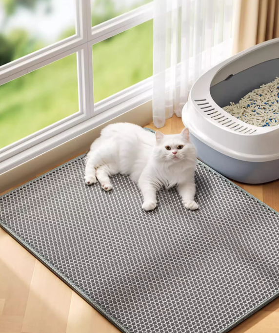 Tapis Litière Chat Ultra-Shield en Mousse EVA | Protection Imperméable et Design Élégant pour un Intérieur Propre 5
