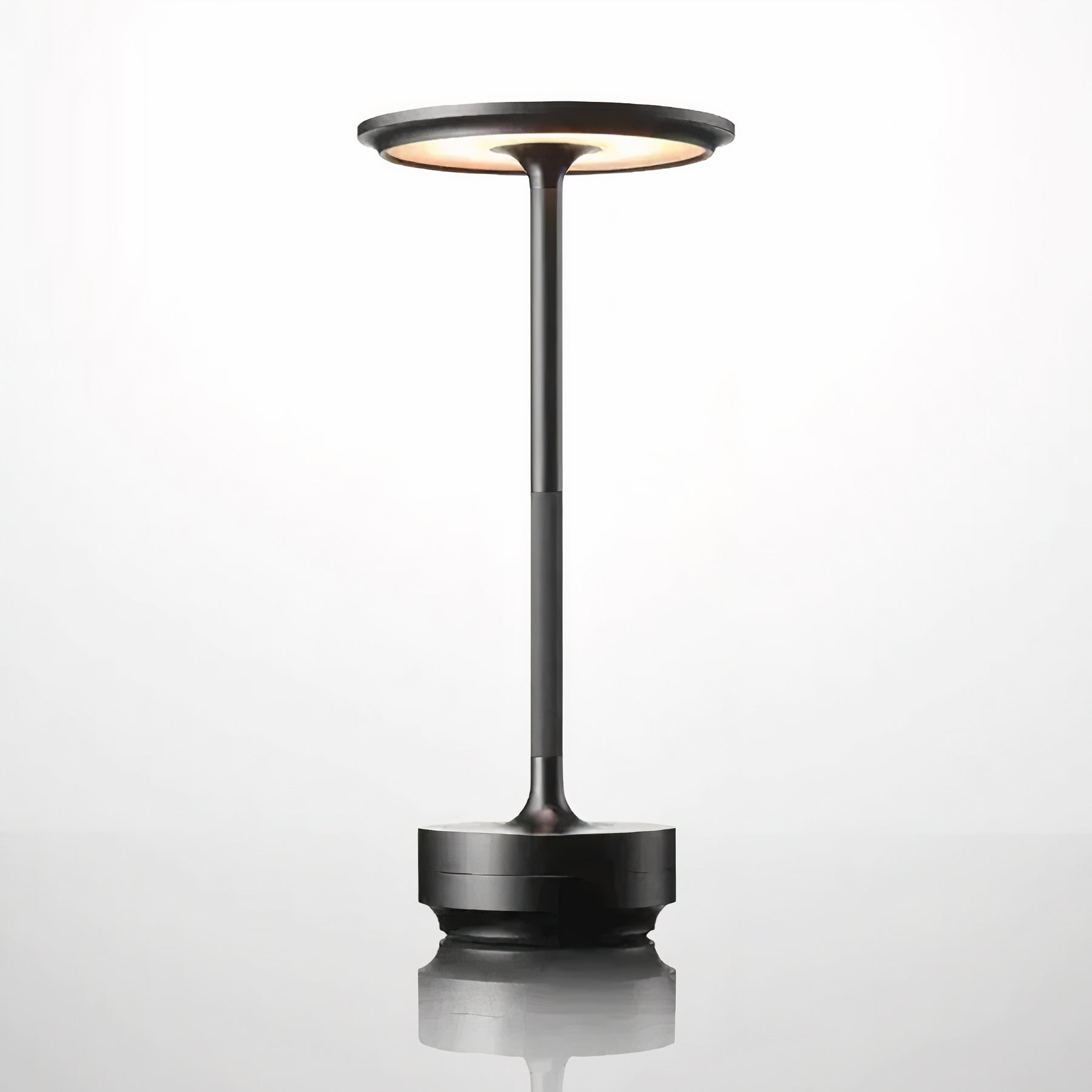 Textile Shade Cordless Bedside Lamp - Touch Control Dimming 3