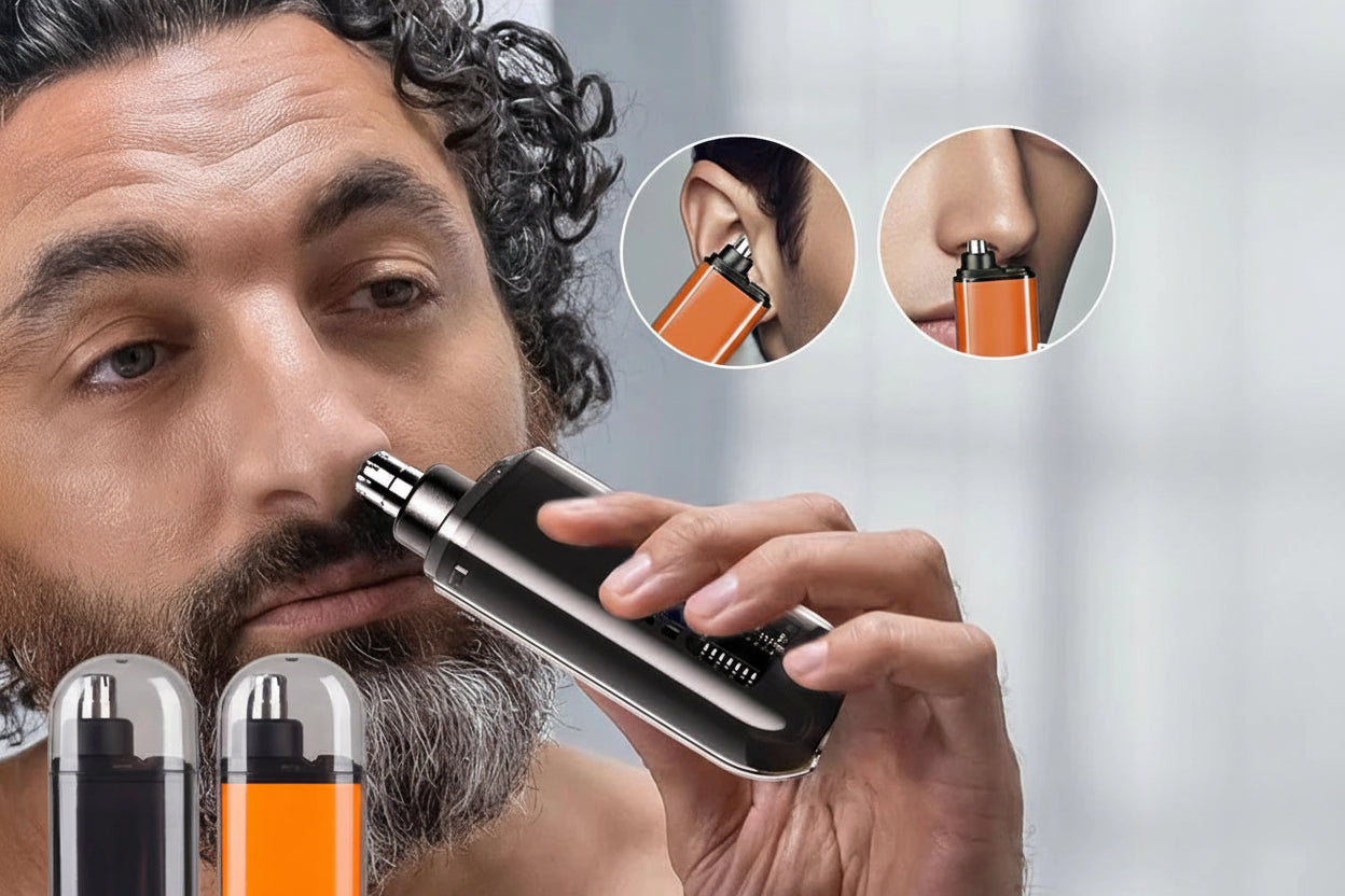 Tondeuse Électrique Rechargeable à Lame Rotative 360° | Design Étanche et Compact pour un Rasage Précis et Confortable 4