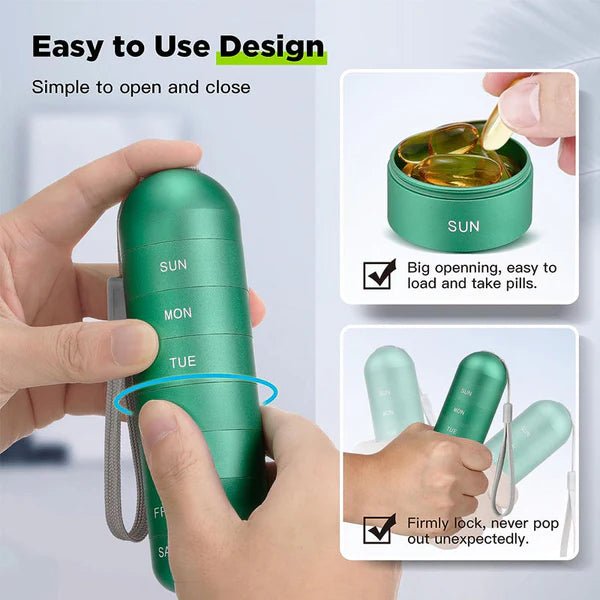 Toebliss Pilulier Portable 7 Jours