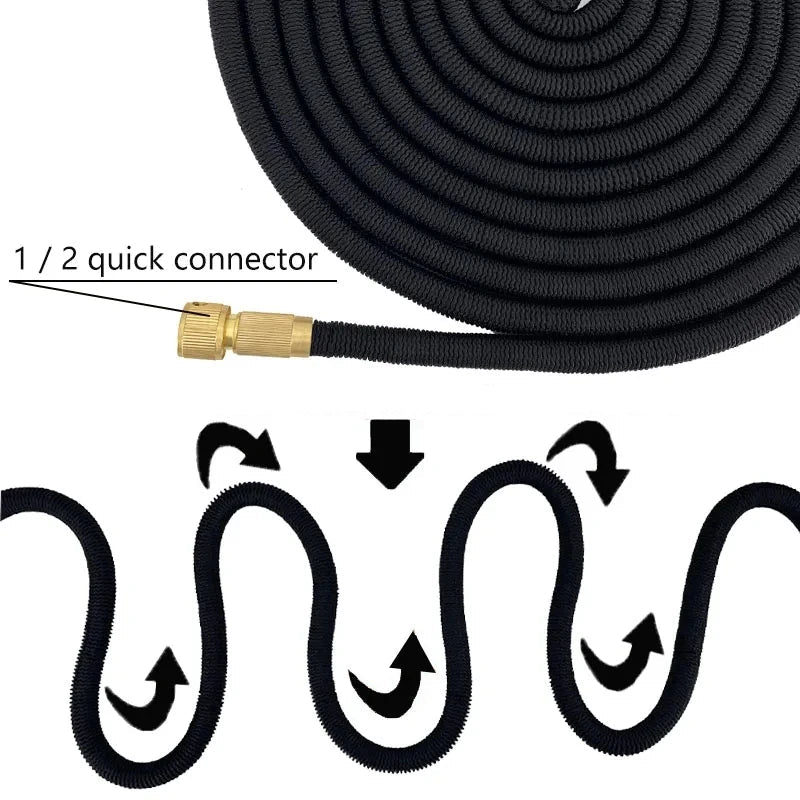 Tuyau Arrosage Extensible Haute Pression avec Pistolet Pulvérisateur | Design Élégant et Pratique pour un Arrosage Efficace 2