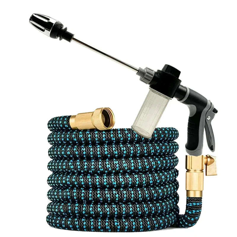 Tuyau Arrosage Extensible avec Pistolet Haute Pression | Design Durable et Pratique pour un Arrosage Efficace 0