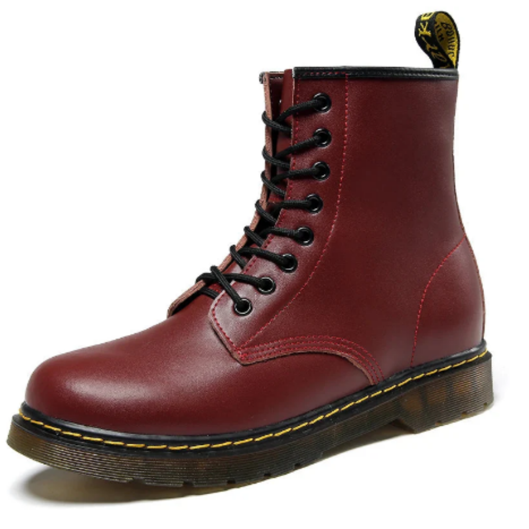 Unisex Winter Black Ankle Boots - Cozy Lace-Up Footwear for Cold Weather