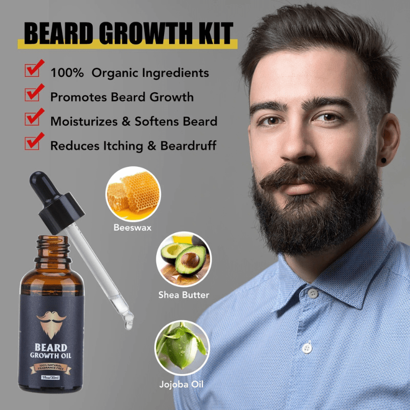 Movoglove Kit de Croissance pour Barbe Forte