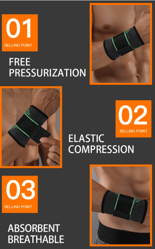 Wristshield 3D Orthèse de Poignet à Compression