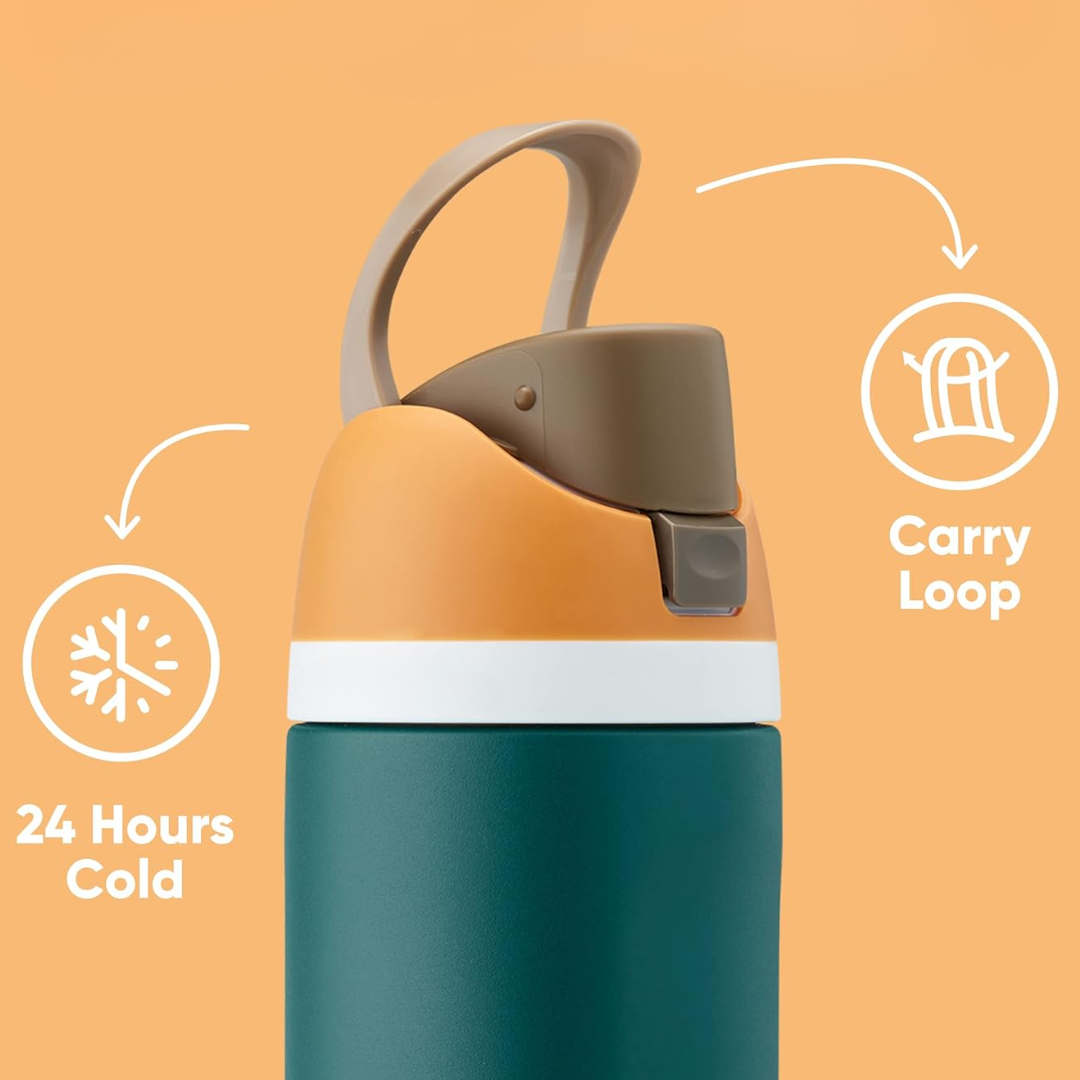 LeakProof – Gourde Inox Anti-Fuite avec Paille
