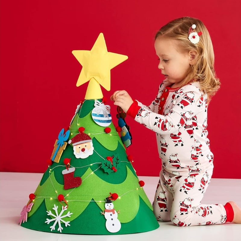 Felt Christmas Tree with 18 Ornaments, from 12 Months