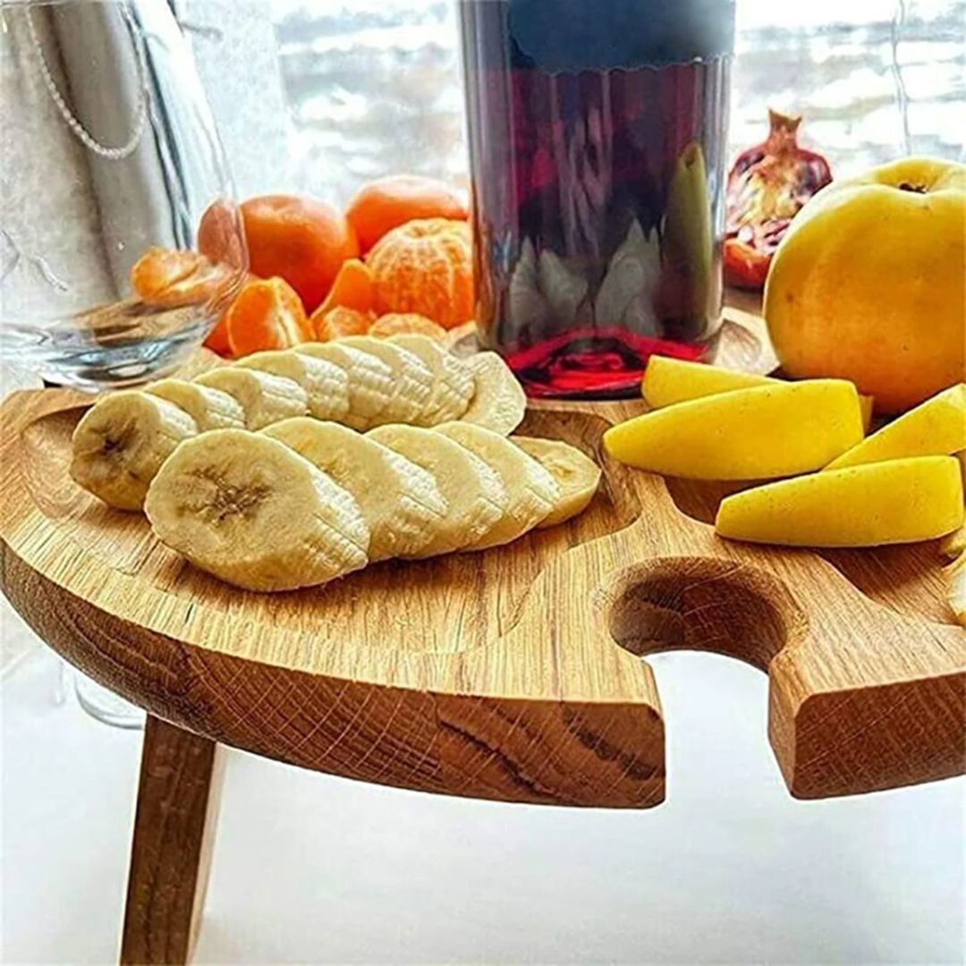 CheeseBoard Delights - Plateau Pique-Nique en Bois
