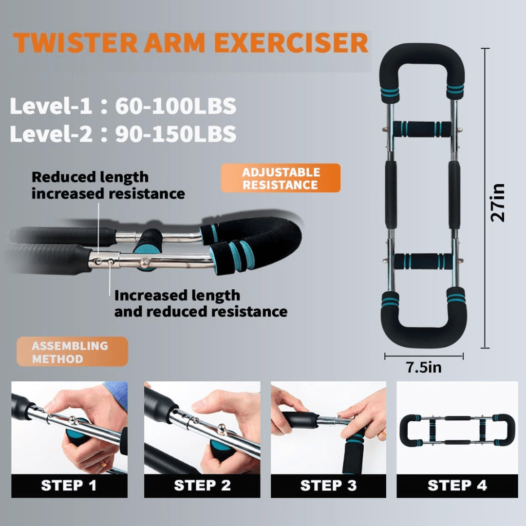 Airkit Adjustable Training Bar for Arms & Chest