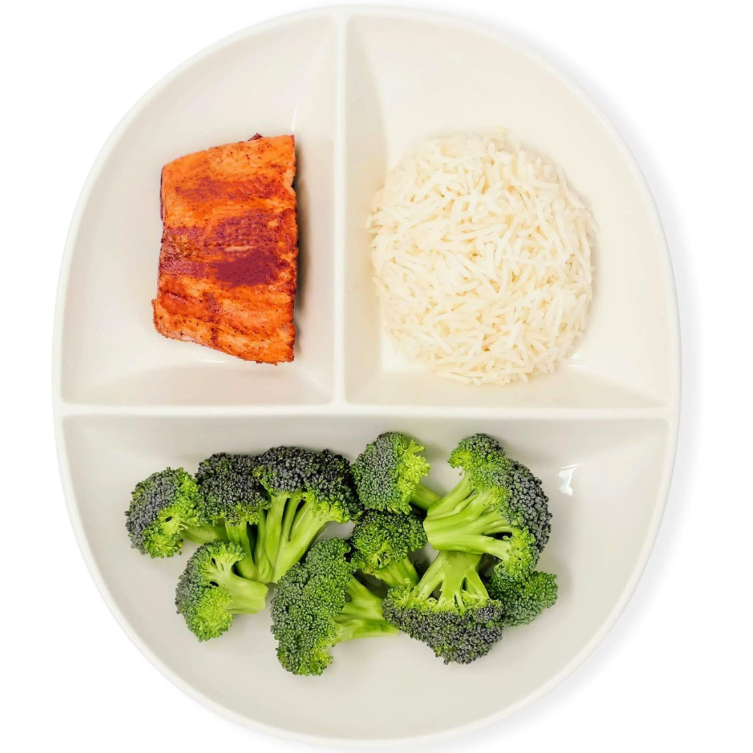 PortionMaster - Assiette à Compartiments en Porcelaine