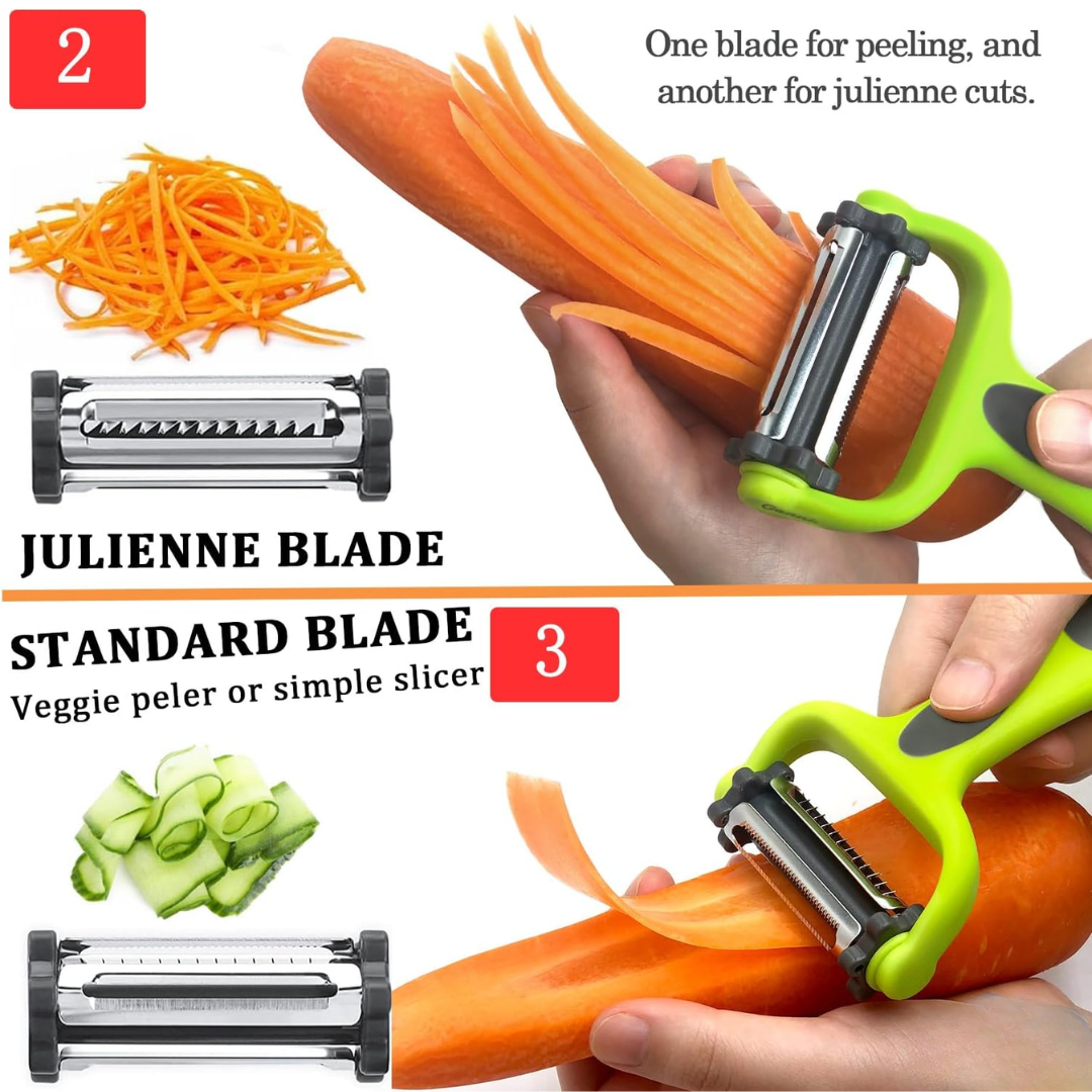 VeggieMaster - Économe Julienne 3 en 1