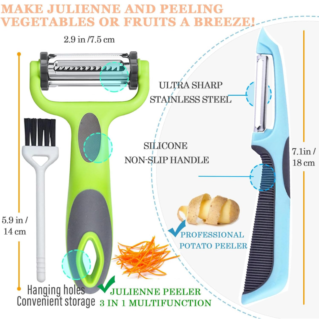 VeggieMaster - Économe Julienne 3 en 1