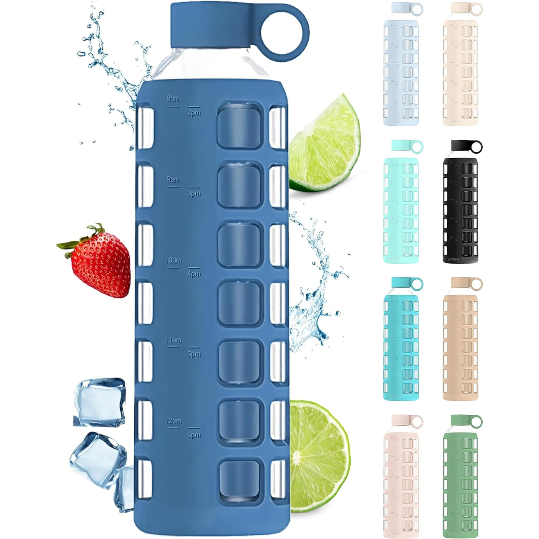 HydraFlow – Gourde Verre Indicateur de Temps