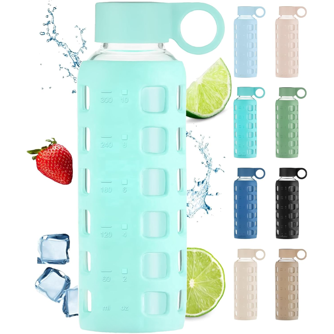 HydraFlow – Gourde Verre Indicateur de Temps