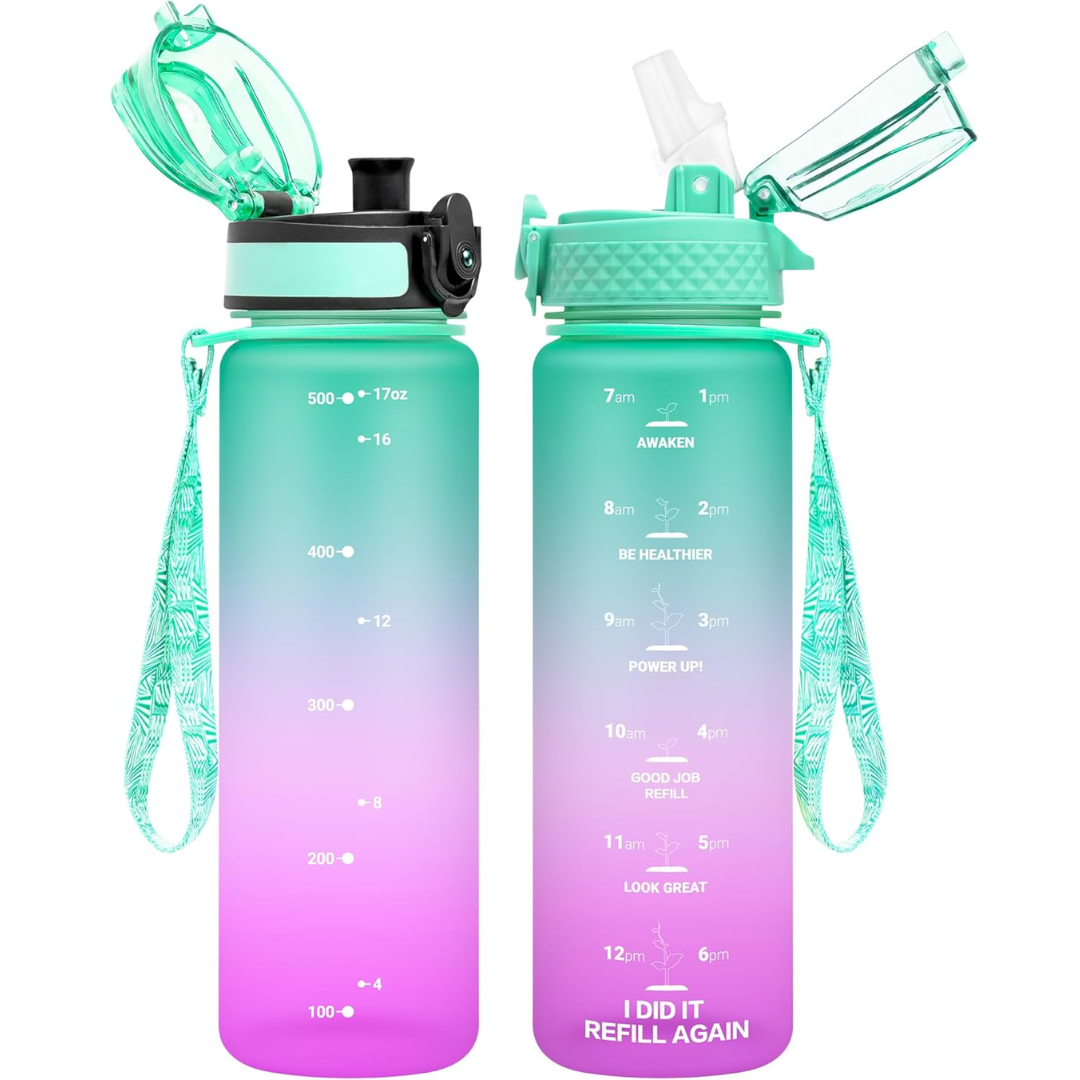 EcoFlow – Gourde Tritan Réutilisable Paille