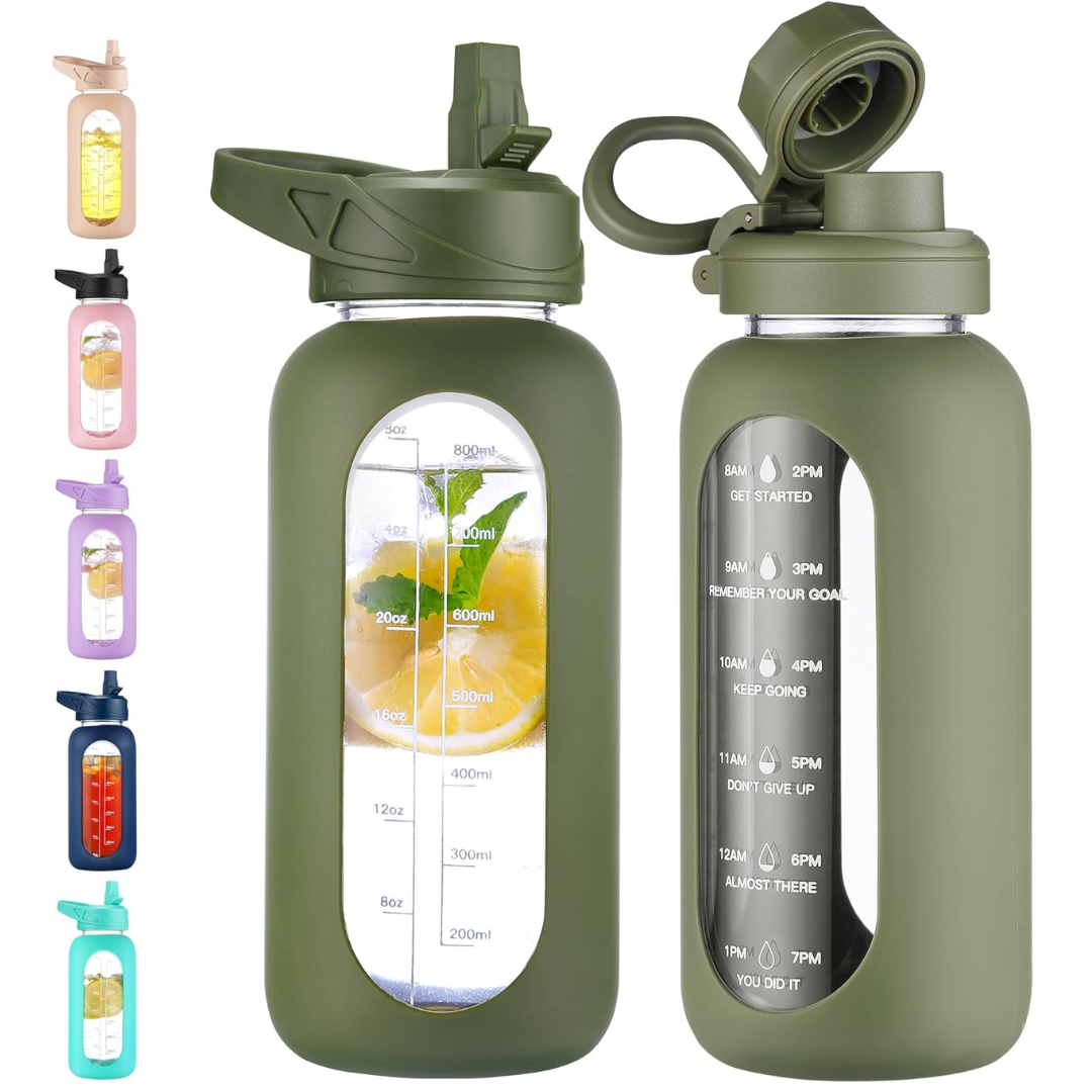 HydroGlow – Gourde Verre Motivation 900ml