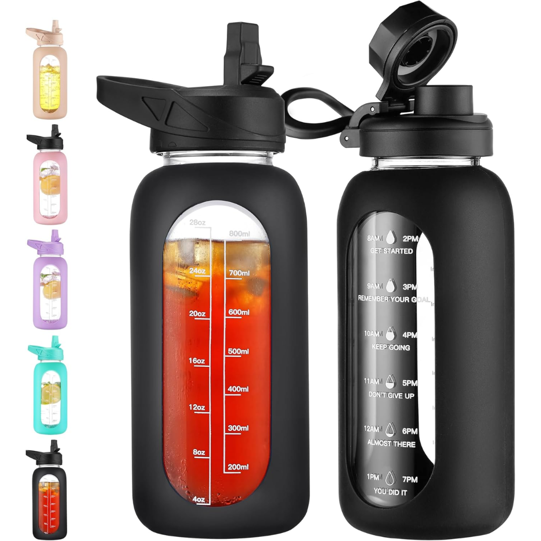HydroGlow – Gourde Verre Motivation 900ml