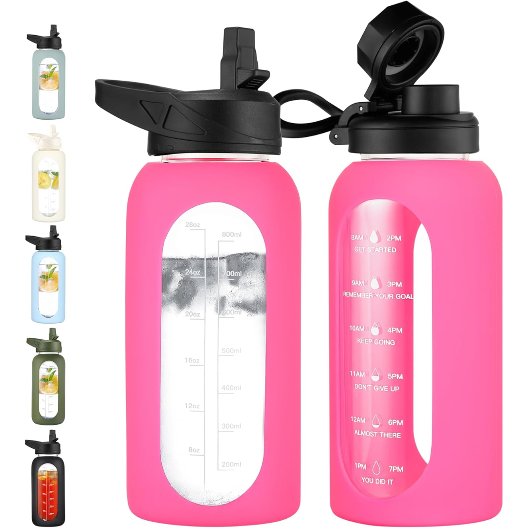HydroGlow – Gourde Verre Motivation 900ml