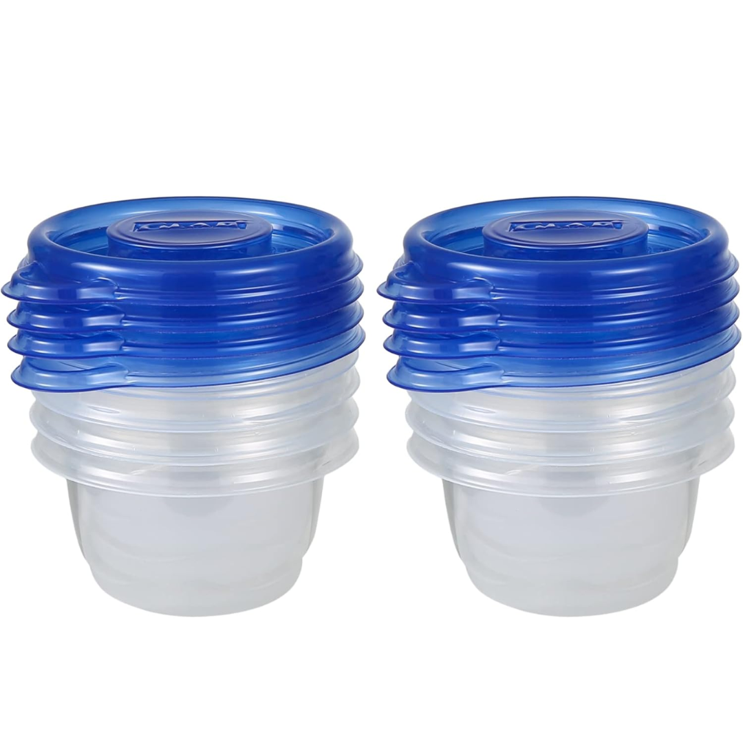 MiniStorage - Set de 8 Boîtes Rondes de 118 ml