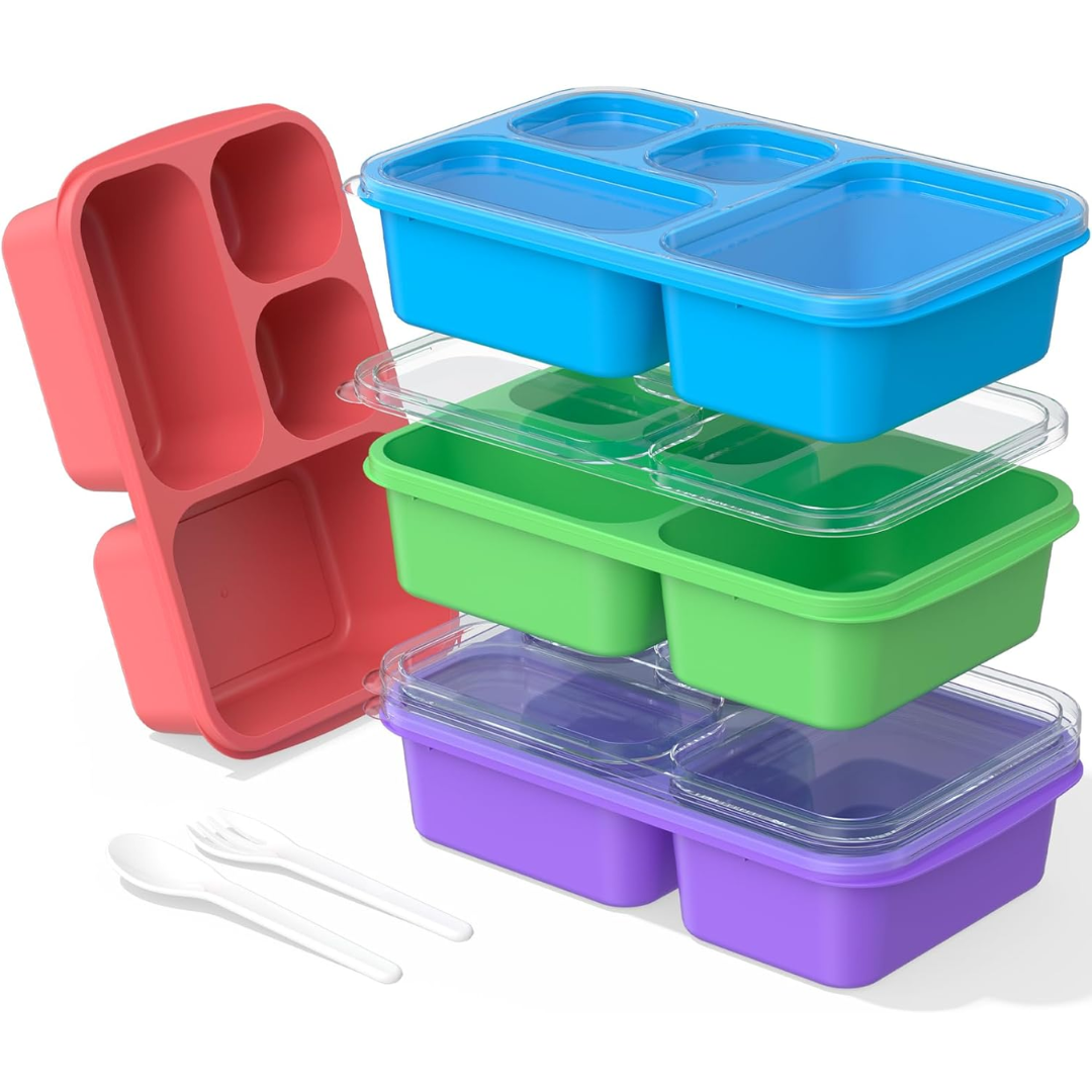 BentoBox - Set de 4 Lunch Box à 5 Compartiments