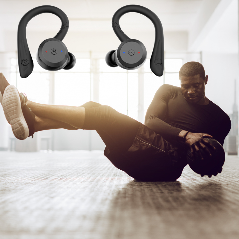 Écouteurs sport sans fil Bluetooth 5.0, IPX7, 20 h
