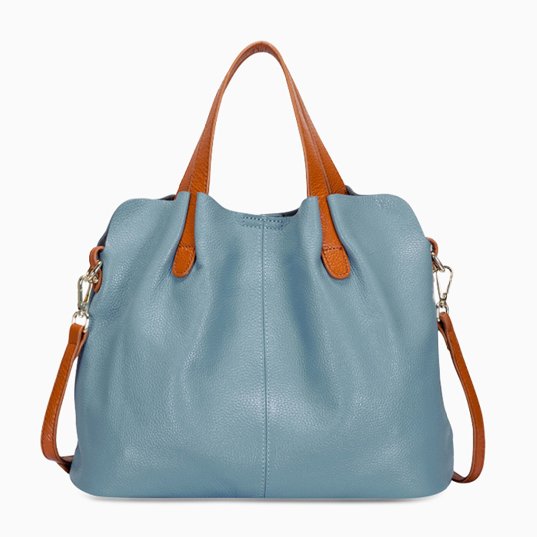 Medium Genuine Leather Tote Bag, Hand or Shoulder