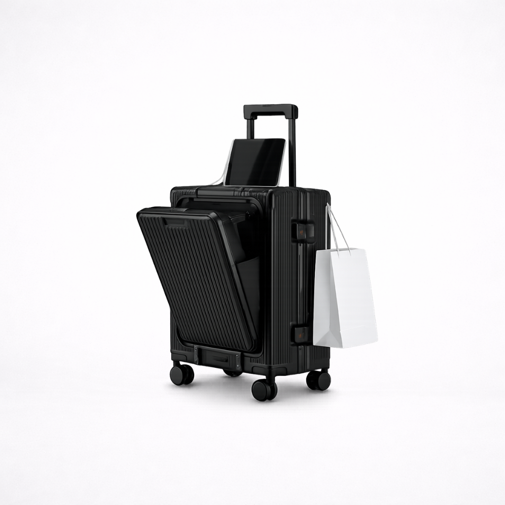 Valise Cabine Élégante en ABS avec Port USB Intégré | Design Raffiné et Pratique pour un Voyage Confortable 0