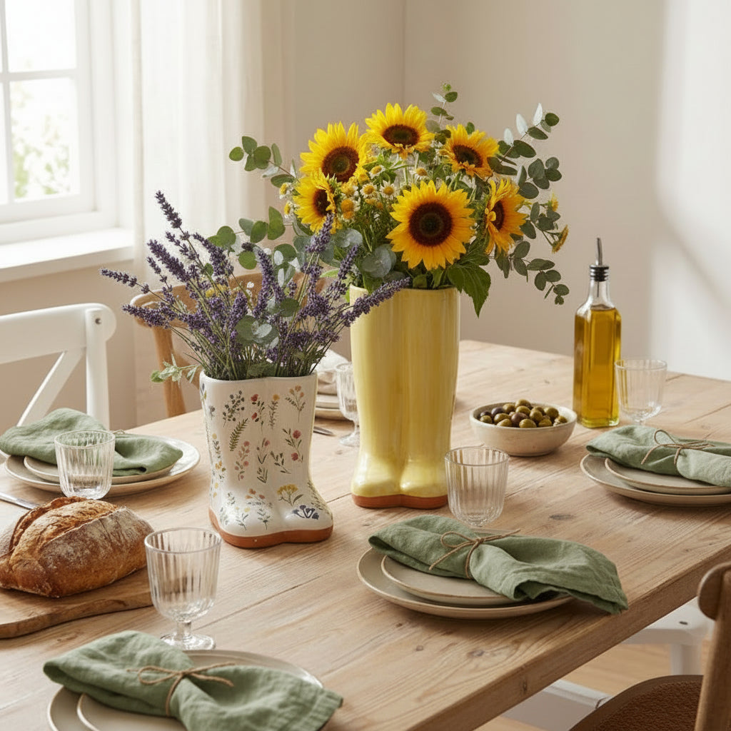 Vase Décoratif en Céramique Blanc | Design Sculptural Élégant pour un Intérieur Raffiné 1
