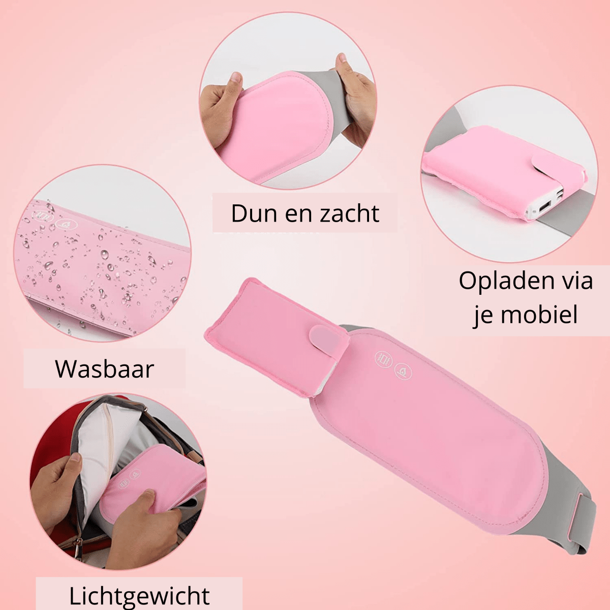 Bellybliss Coussin Chauffant Abdominal avec Vibrations