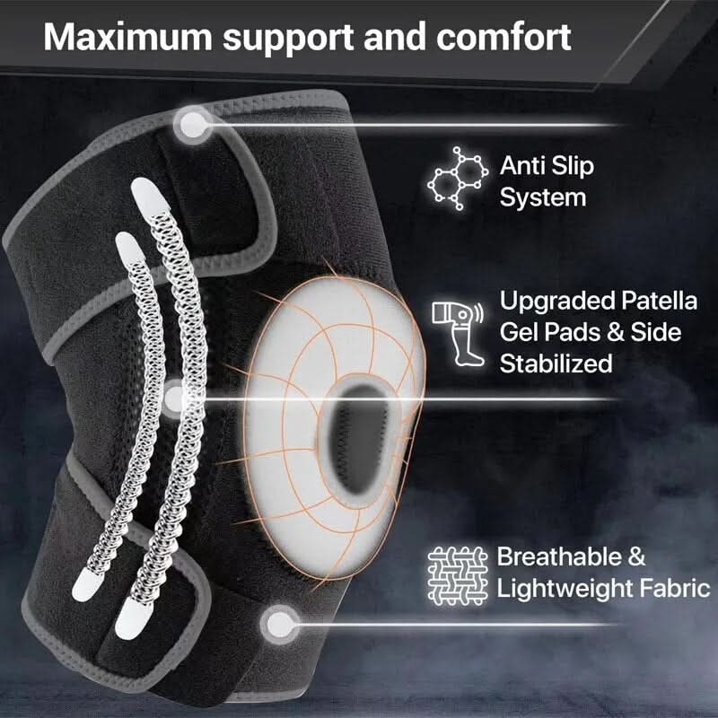 Kneeguard Genouillère Ajustable Grande Taille Soutien