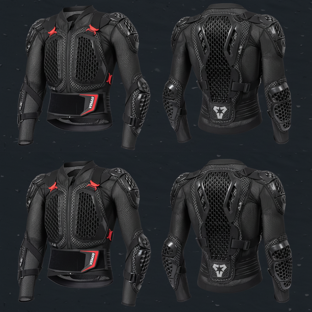 Veste de Moto Pare-Balles en Multi-Matériaux | Protection Certifiée pour Conduite Sécurisée 3