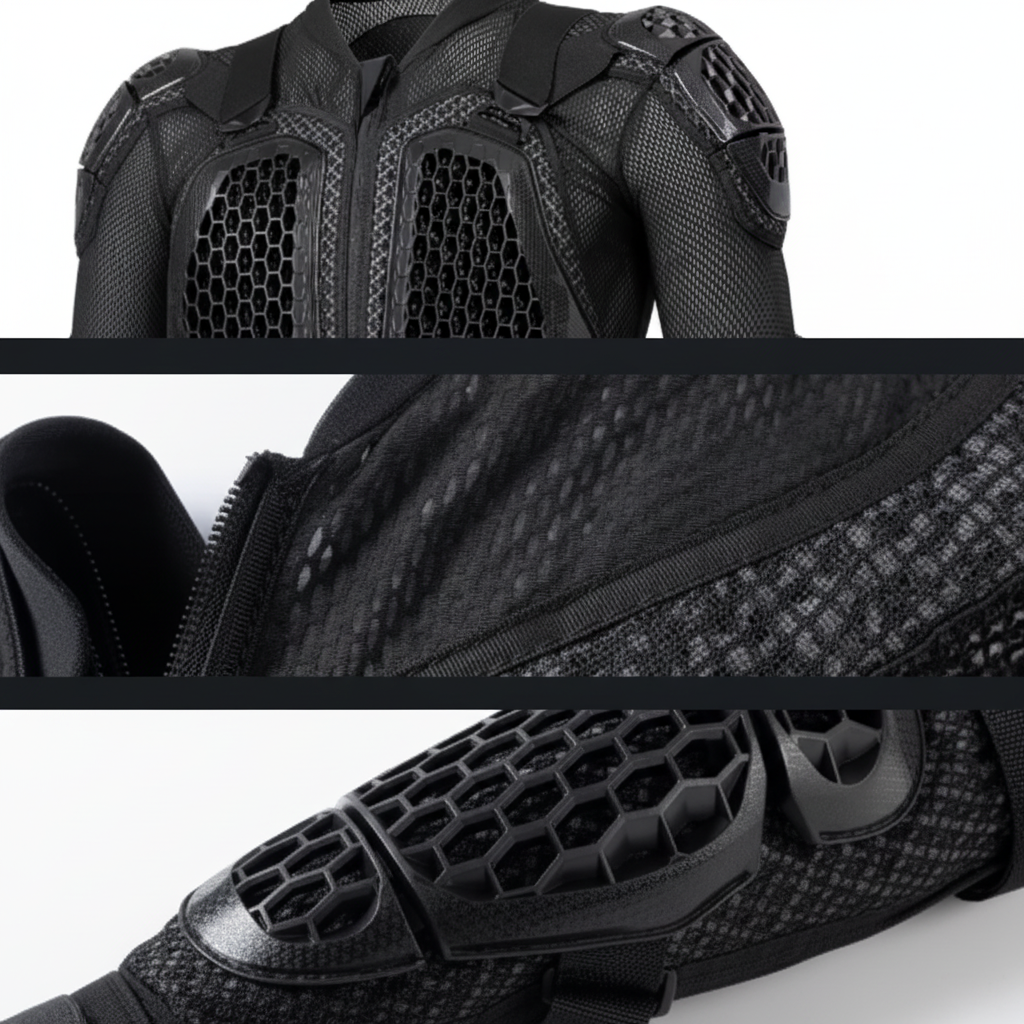 Veste de Moto Pare-Balles en Multi-Matériaux | Protection Certifiée pour Conduite Sécurisée 6
