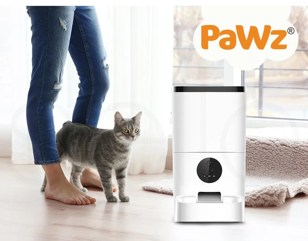 Distributeur de croquettes connecté avec caméra, 6 L