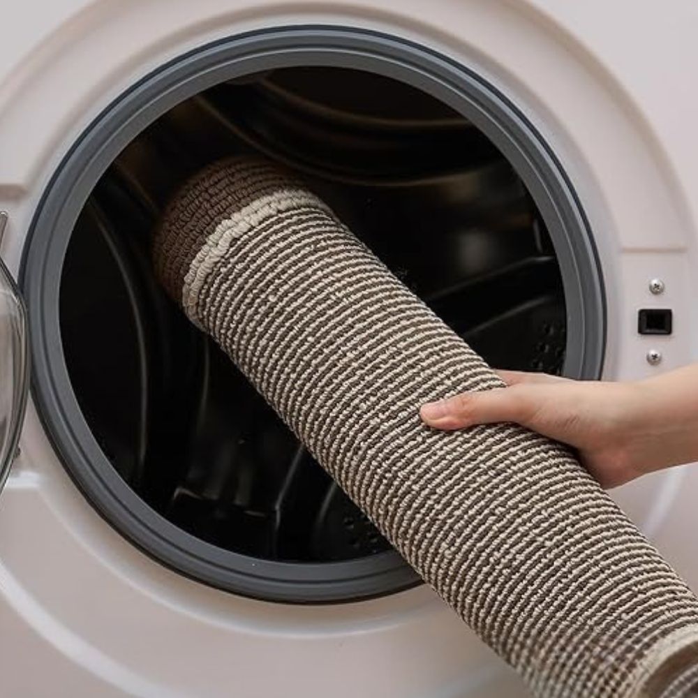 Tapis de cuisine antidérapant lavable, surface nervurée