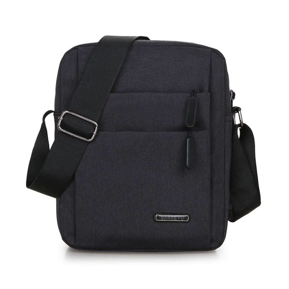Sacoche bandoulière homme déperlante, design antivol